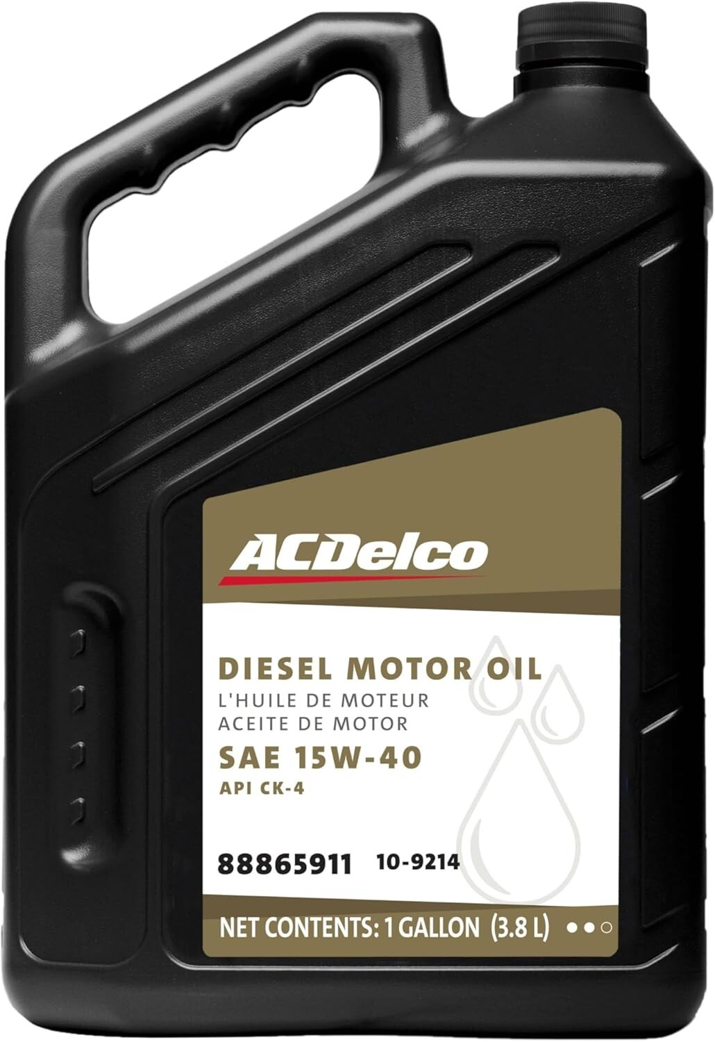 ACDelco Gold 10-9214 (88865911) CK-4 Diesel 15W-40 Motor Oil – 1 gal