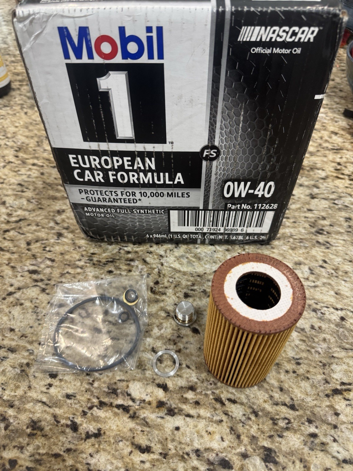 2009-16 Porsche Cayman/ Boxster Mobil 1 0W-40 Oil Change, Filter, Drain Plug