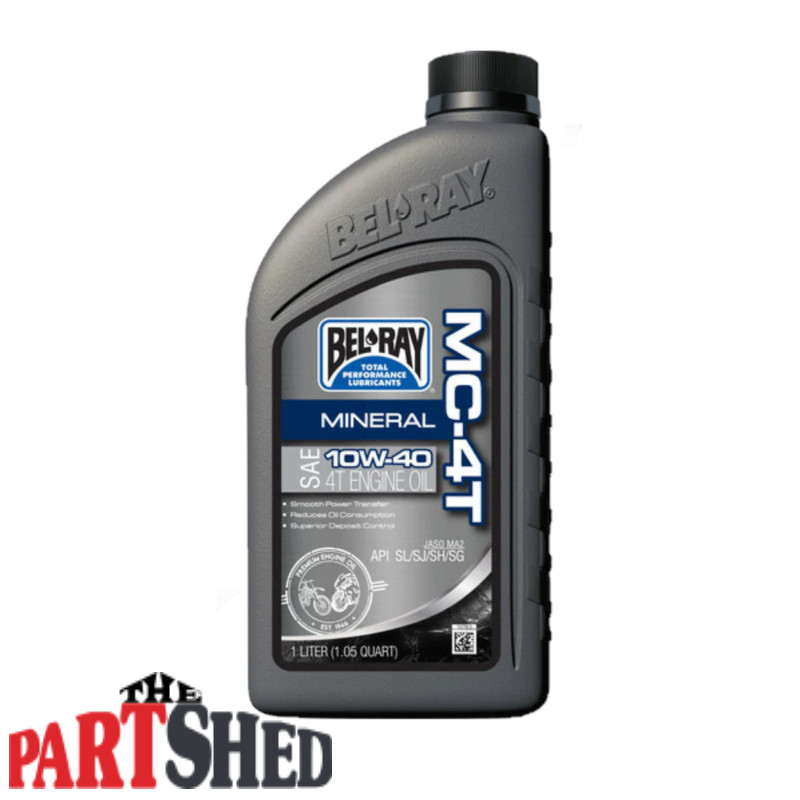 Bel Ray MC-4T 4-Stroke Motorcycle Performance Mineral Oil 10W-40 1L 99401-BT1LA