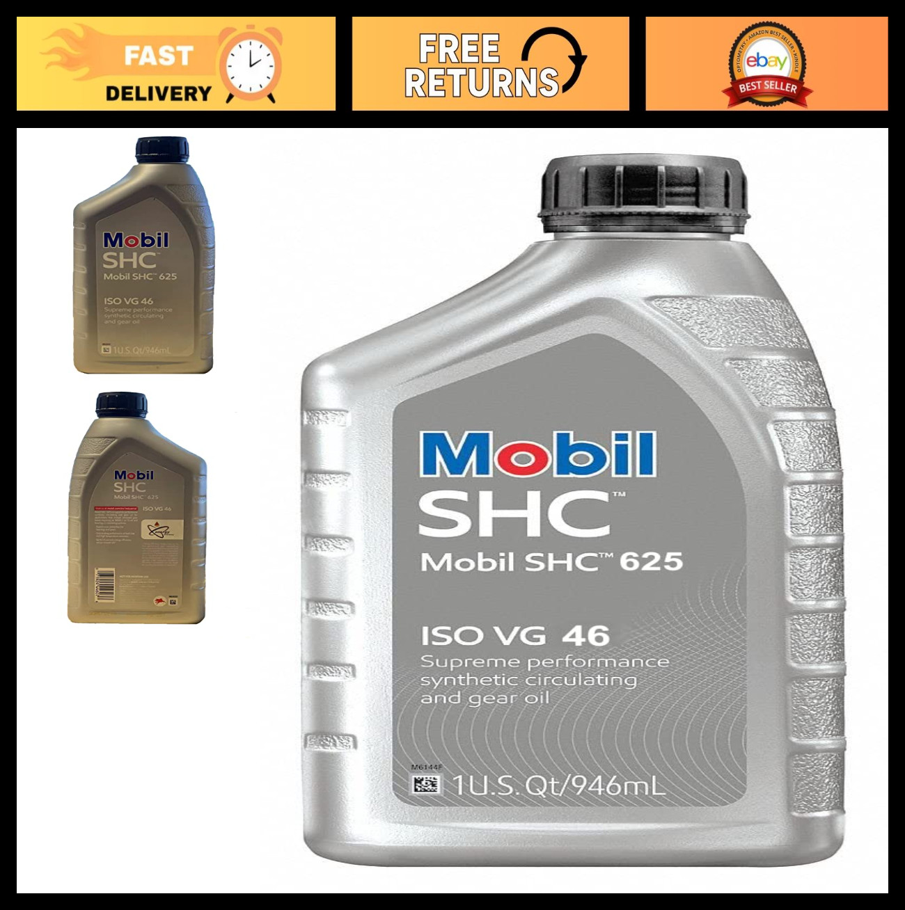 Synthetic Circulating Gear Oil ISO VG 46 – 1 Quart – High Performance Lubricant