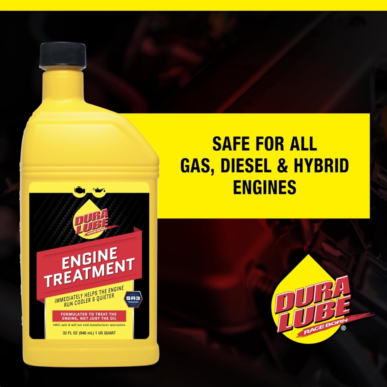 Engine Treatment 32 oz – Boost Fuel Efficiency & Reduce Wear, 6-Pack
