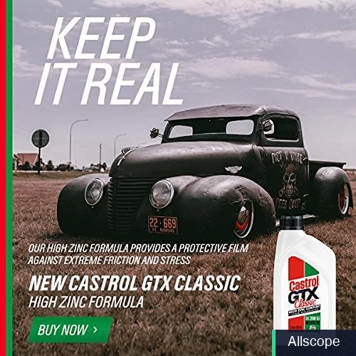 Motor Oil 20W-50 Conventional, 5 Quart Pack of 3 High Zinc Protected