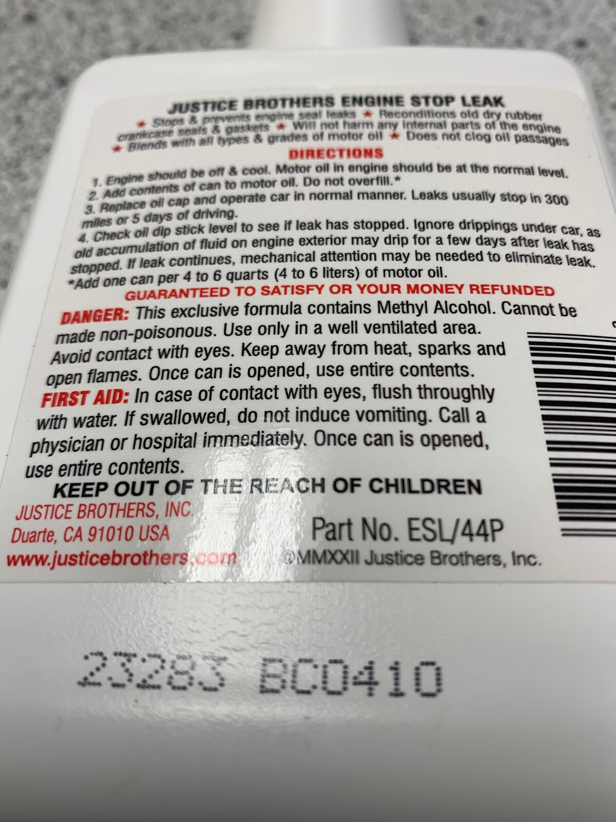 JB engine stop leak 15 ounce