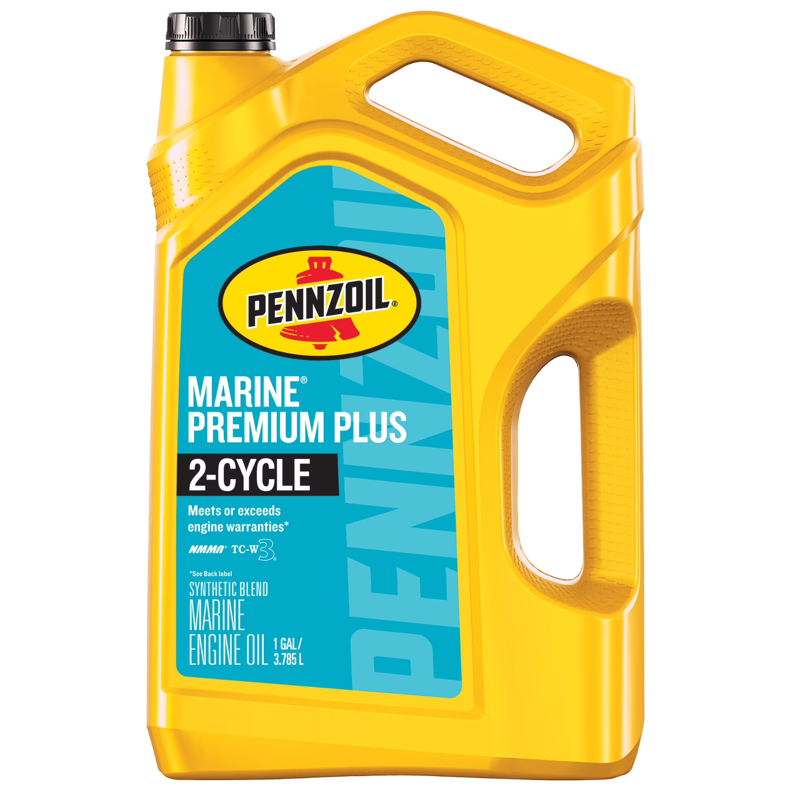 (3 pack) Pennzoil Marine Premium Plus 2-Cycle Synthetic Blend Engine Oil, 1 Gall