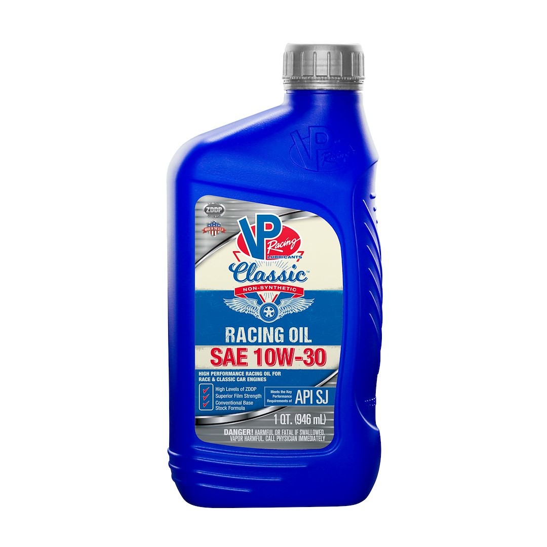 2678 Vp Racing Fuels Classic Non Synthetic Racing Oil Quart Sae 10W 30