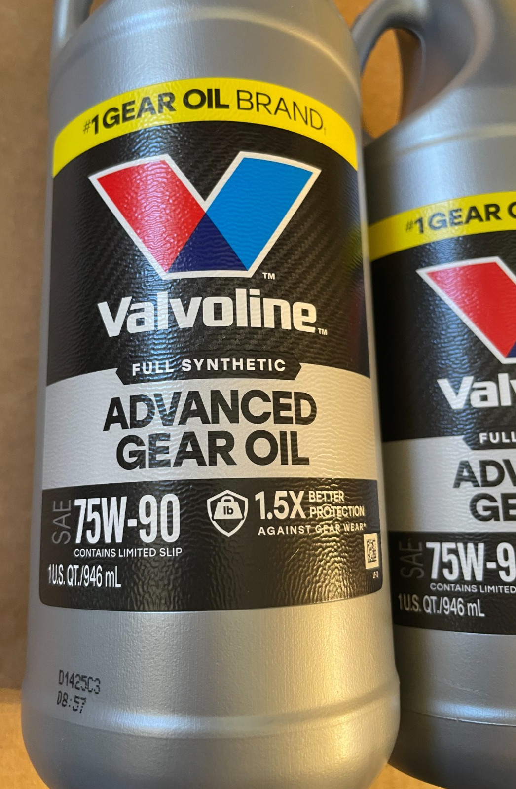 Valvoline VV975 Synpower SAE 75W-90 32 oz Full Synthetic Gear Oil – Pack of 2