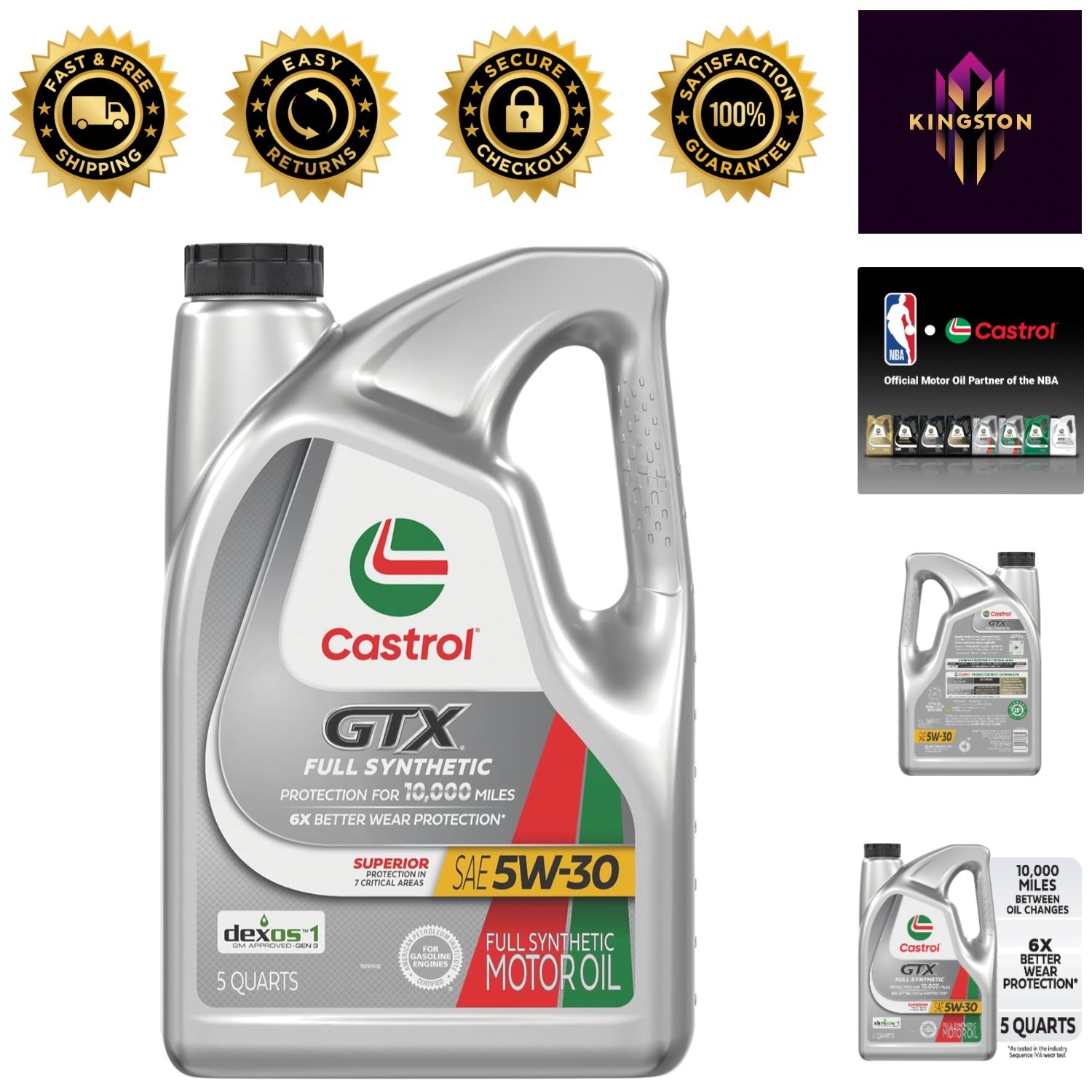 Universal Fit 5 Quarts 5W-30 Motor Oil – Optimal Protection for Cars & Trucks