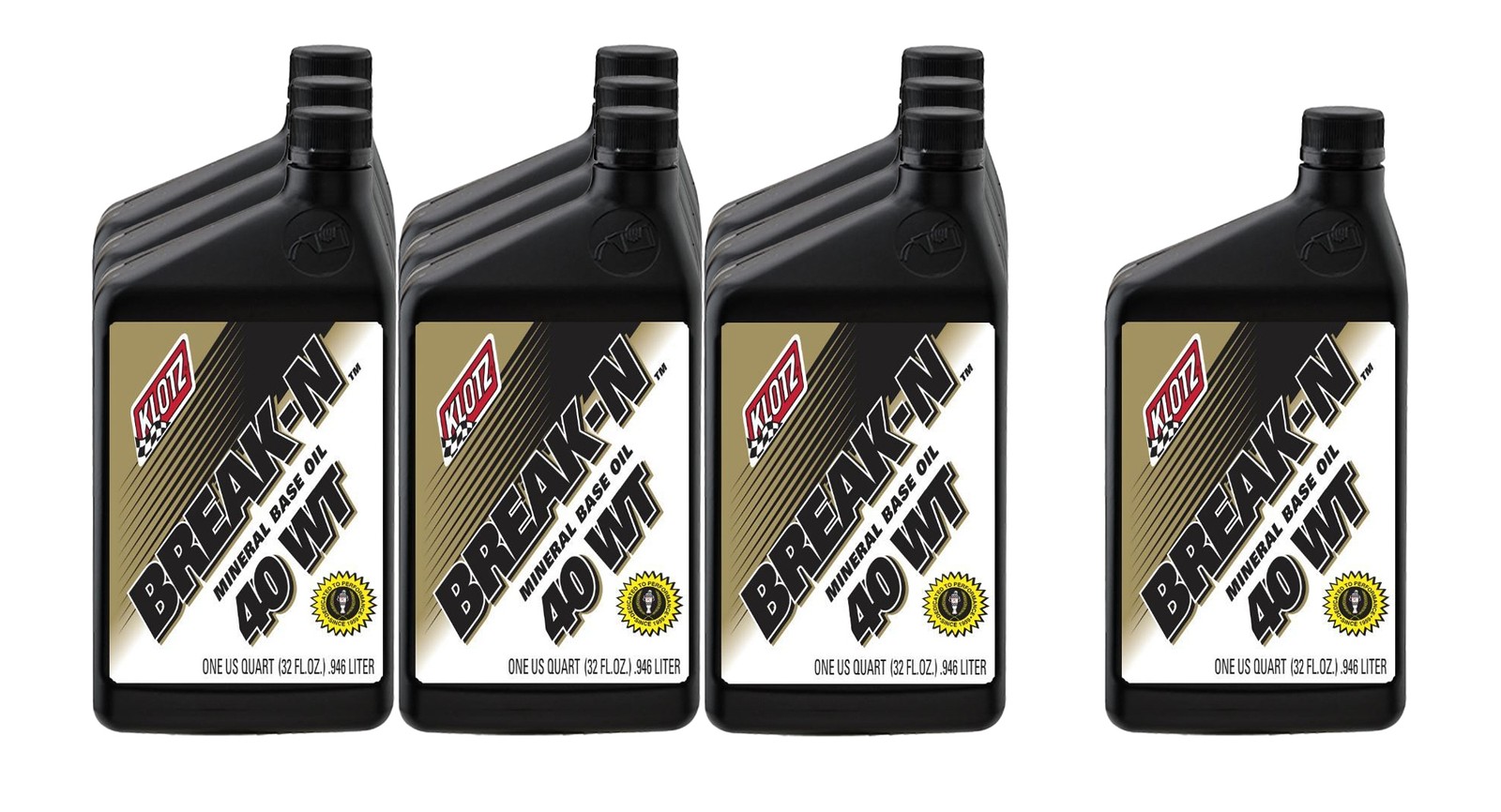 Klotz Motor Oil – Break-In – 40W – Conventional – 1 qt – Set of 10