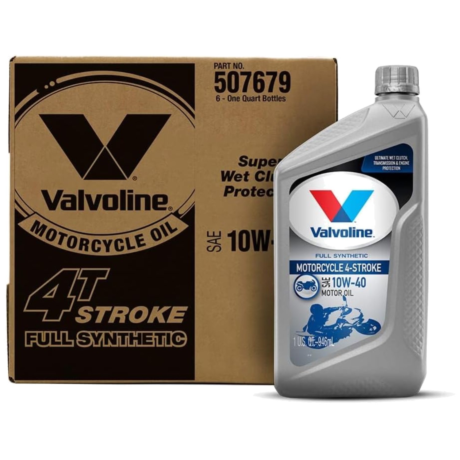 Motorcycle Full Synthetic Oil 10W-40 1 QT