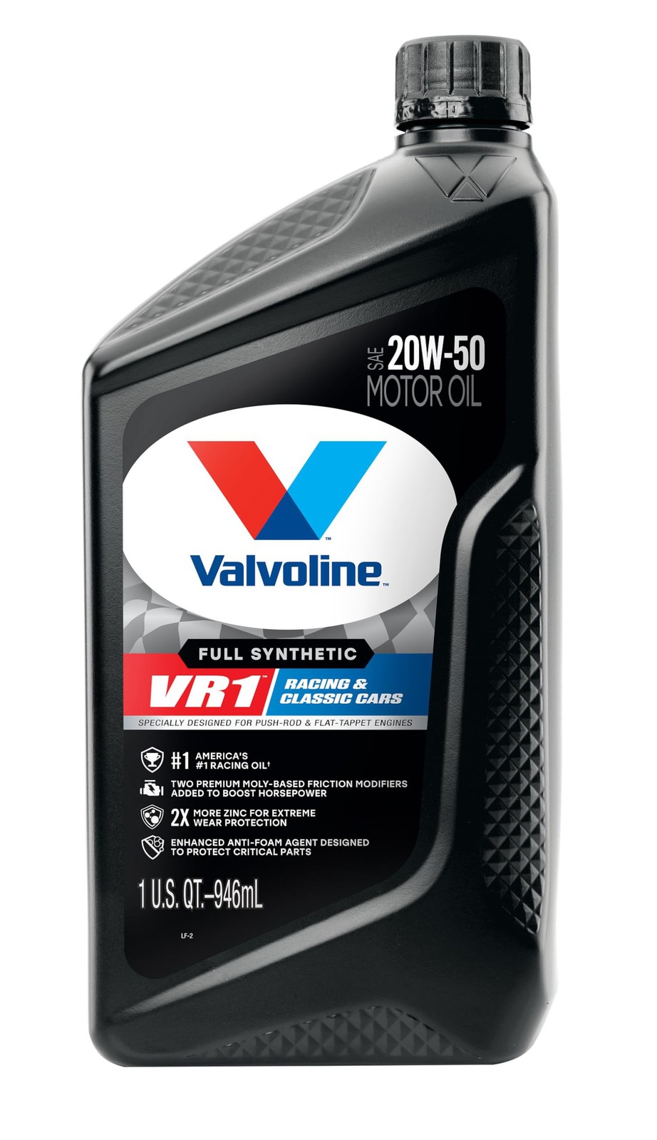 Valvoline 679082 SAE 20W-50 Full Synthetic VR1 Racing Motor Oil 1 Quart (1 Pack)
