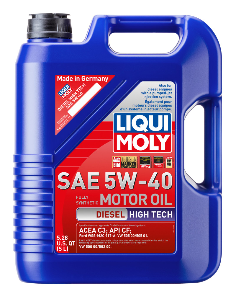 Liqui Moly 2022 Diesel High Tech SAE 5W-40 Fully Synthetic Engine Oil 5L