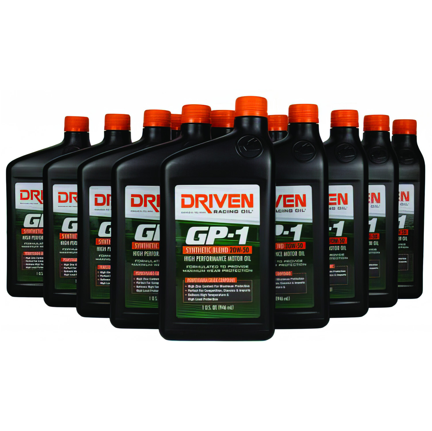 Driven Racing Oil Motor Oil GP-1 – 20W50 – Semi-Synthetic – 12 qt Bundle 19506