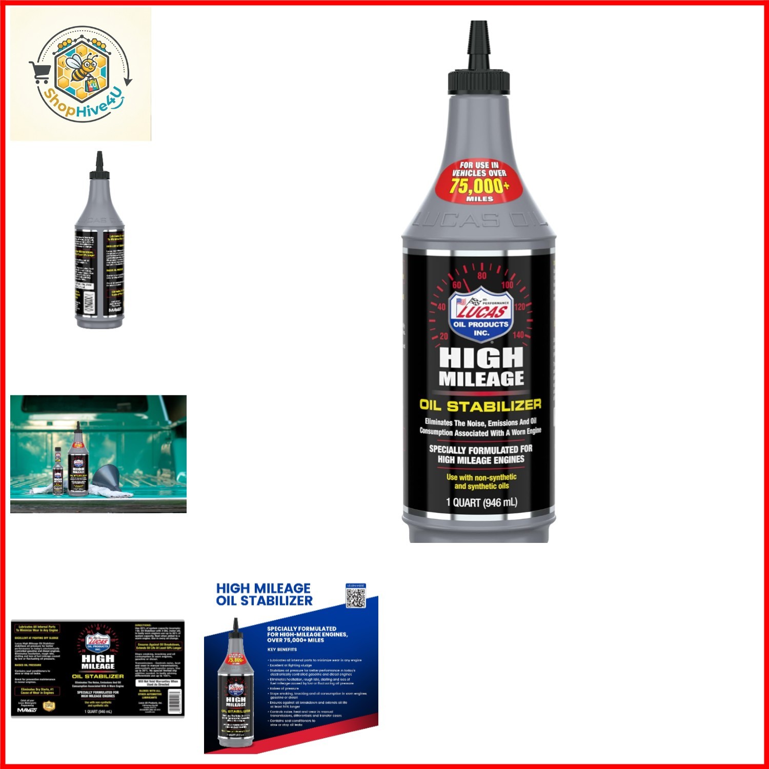 10118 High Mileage Oil Stabilizer – 1 Quart