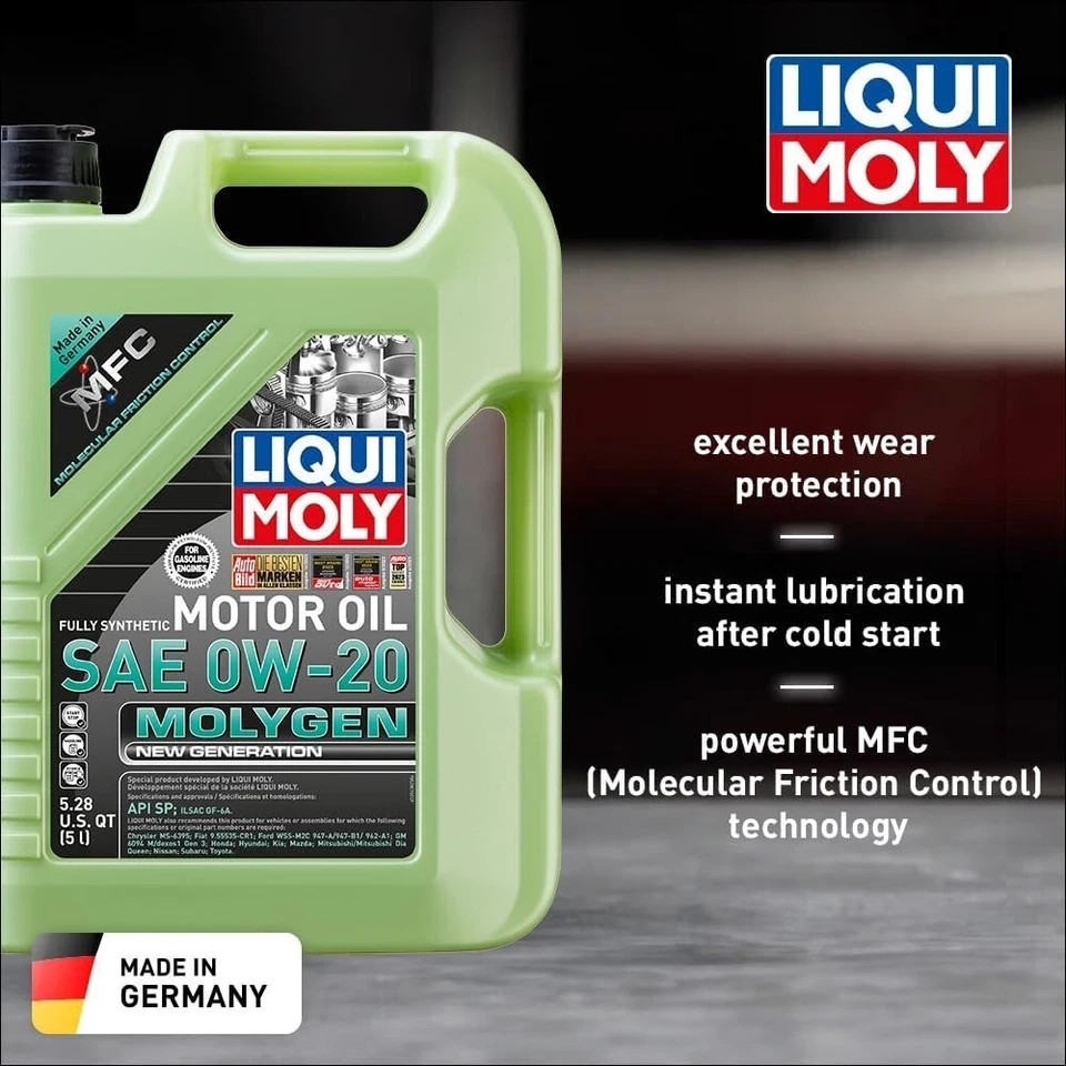 ★ 5L Liqui Moly 0W-20 Molygen New Generation MFC Synthetic Engine Oil LM20438 ★