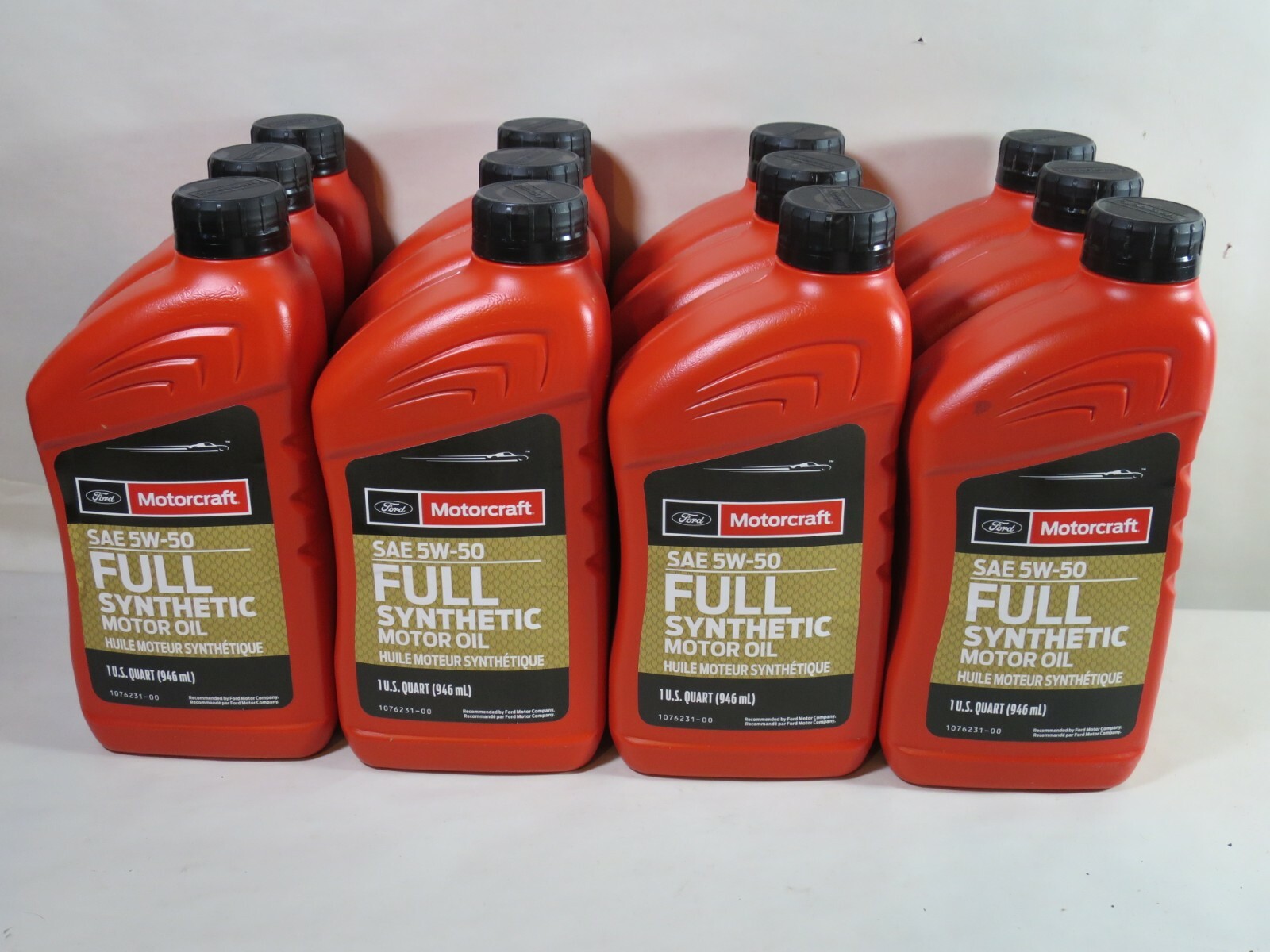 Motorcraft XO-5W50-QGT SAE 5W-50 Full Synthetic Motor Oil 1-Qt Case of 12