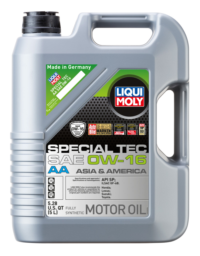 LIQUI MOLY 5L Special Tec AA Motor Oil SAE 0W16 for Modern Asian & American