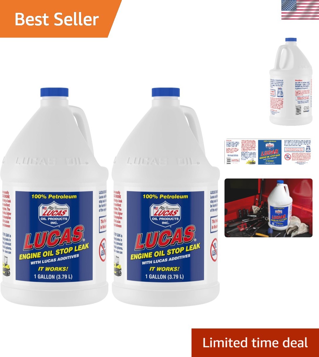 10279 Engine Oil Stop Leak – 1 Gallon Pack of 2