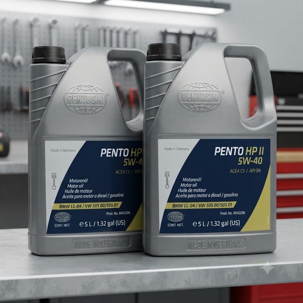 2 PACK-PENTOSIN 8042206 High Performance II; Full Synthetic; SAE 5W-40; 5 Liters