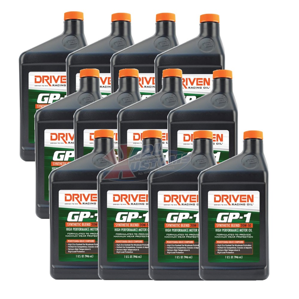 Joe Gibbs Driven 19506 GP-1 20W50 Semi Synthetic Motor Oil ZDDP 12 Quarts