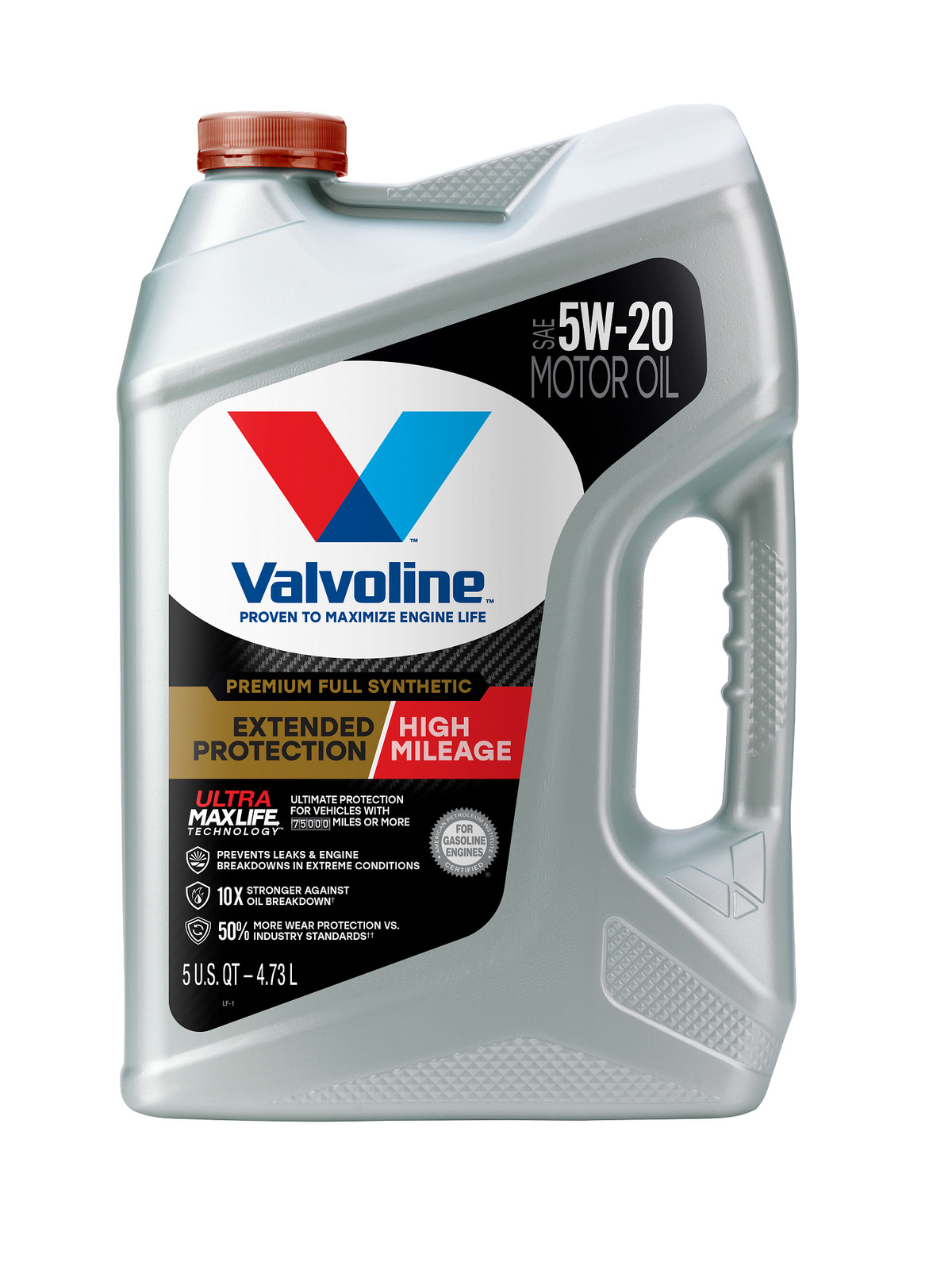 Valvoline Extended Protection Full Synthetic High Mileage Motor Oil SAE 5W-20