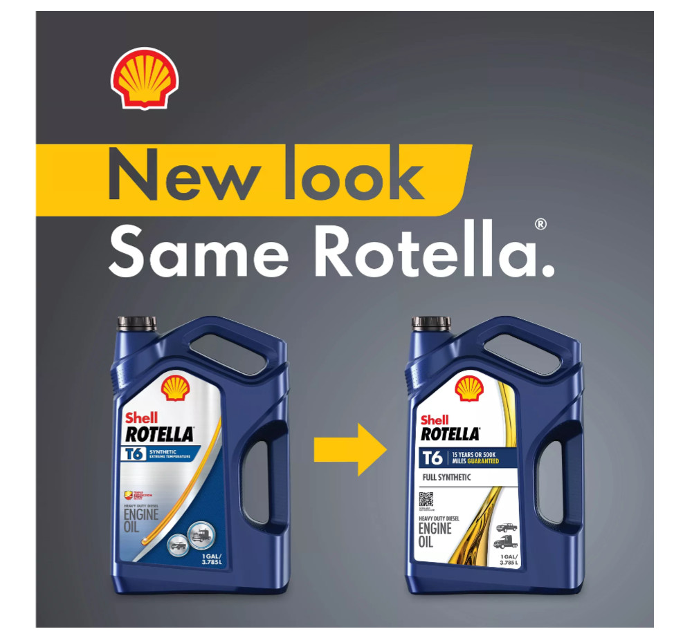 Shell Rotella 550050467 15W-40 T6 Full Synthetic Oil for Diesel Engine, 1 gal