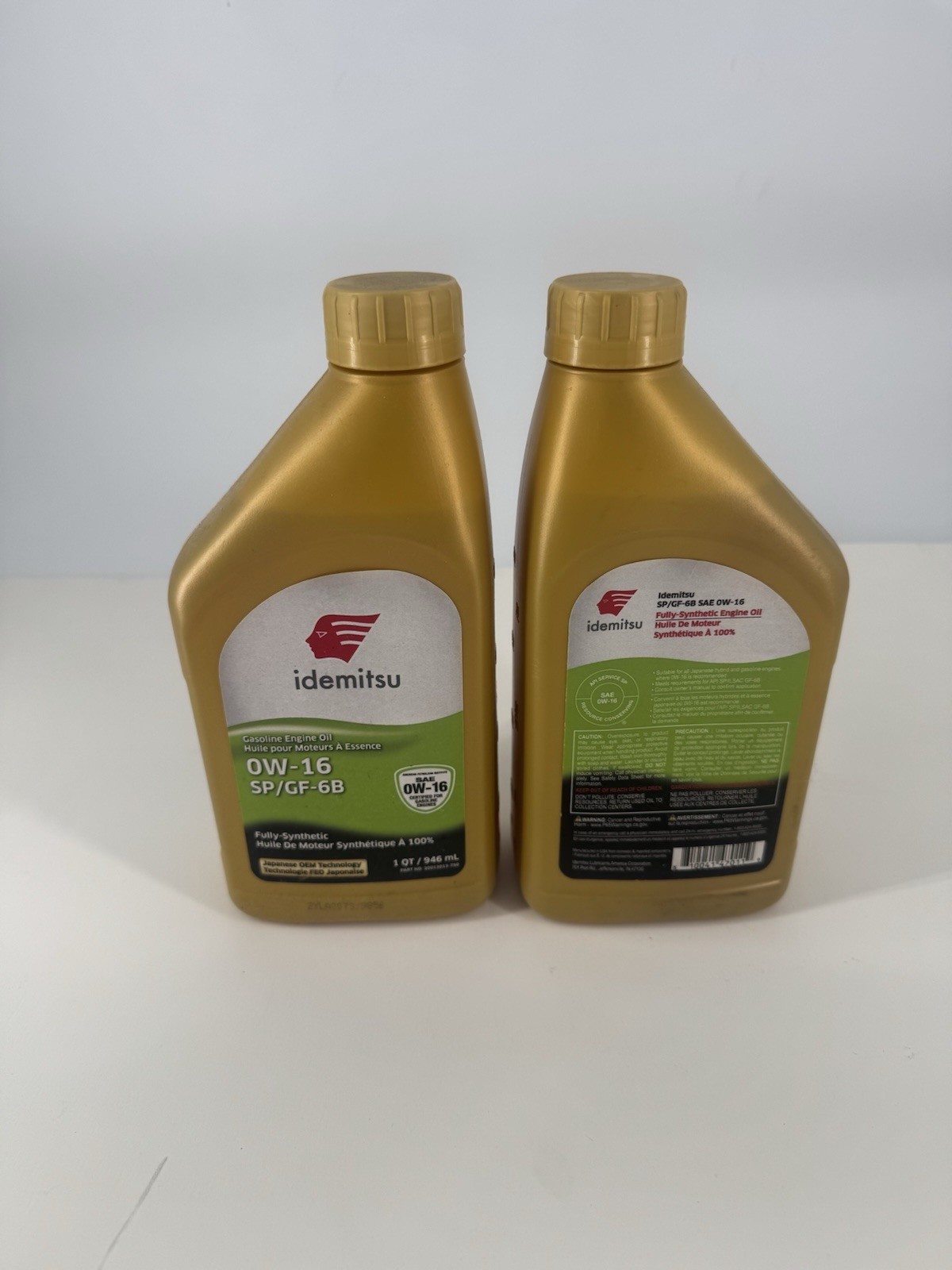 Idemitsu 0w-16 2 Pack Of Quarts Oem