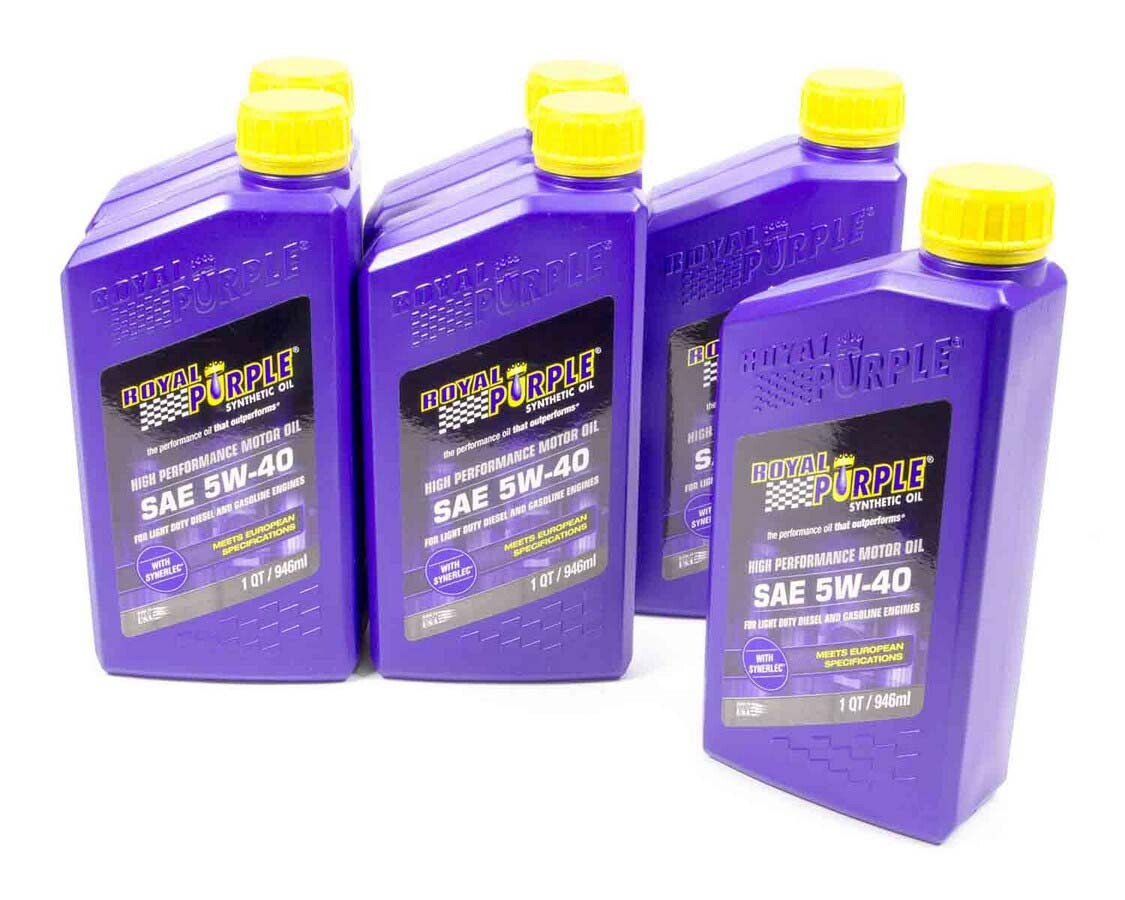 Royal Purple 06540 Full Synthetic Motor Oil 5W-40 Case of 6 Quarts