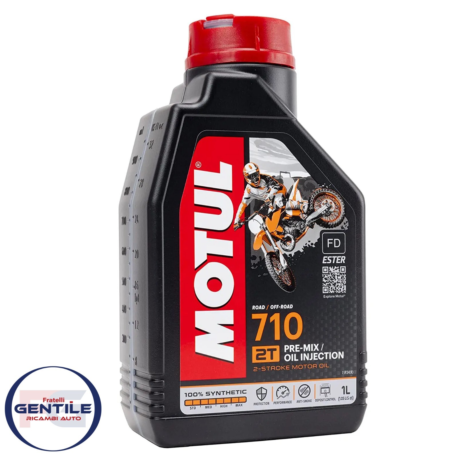MOTUL 710 2T 100% SINTETIC OIL LUBRICANT MIX ENGINE 2 STROKE 1 LITRE
