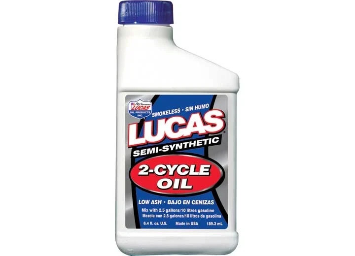 Lucas Oil 10059 Semi-Synthetic 2-Cycle Oil – 6.4 Ounces (Case Of 24)