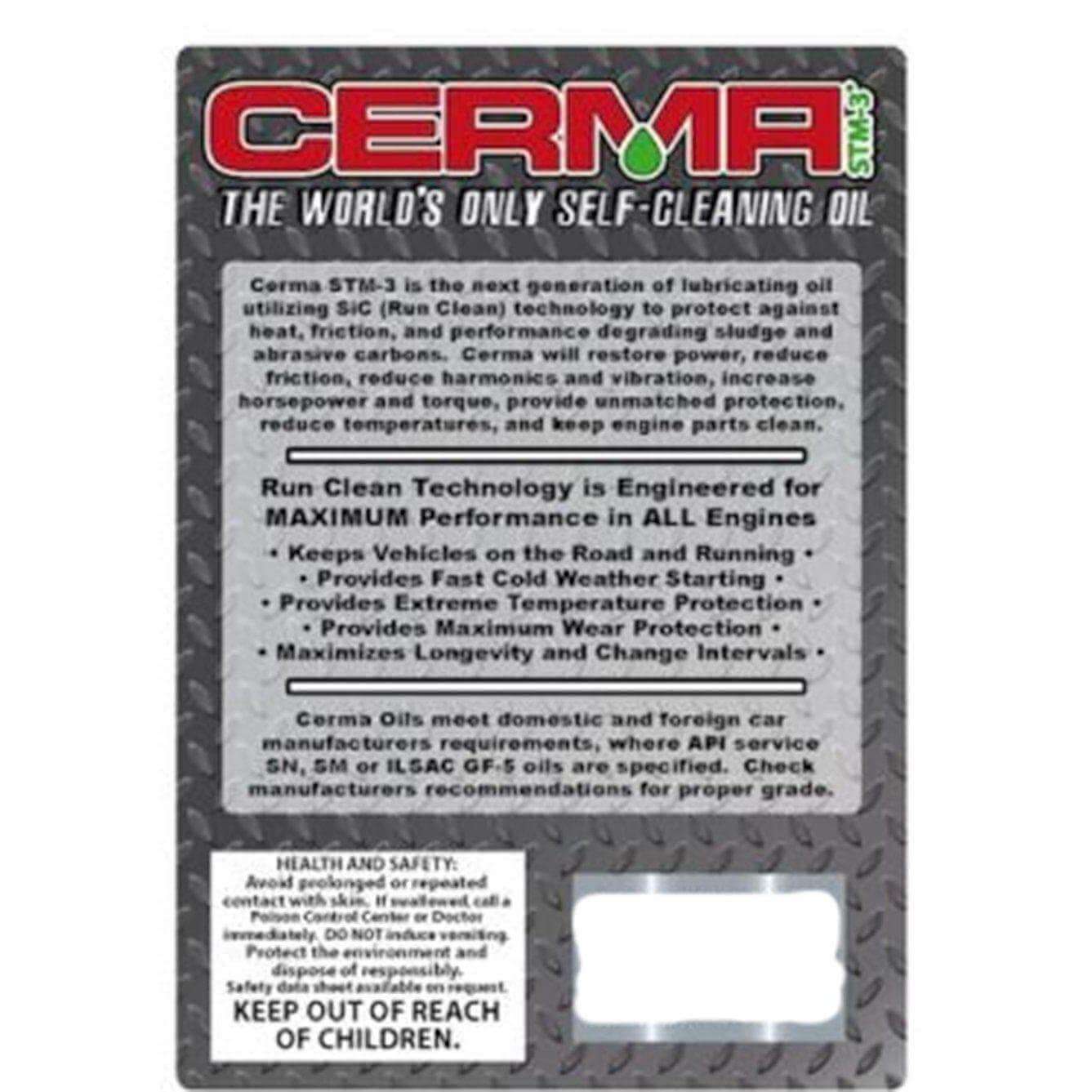Cermax Ceramic 5w-40W Synthetic Motor Oil