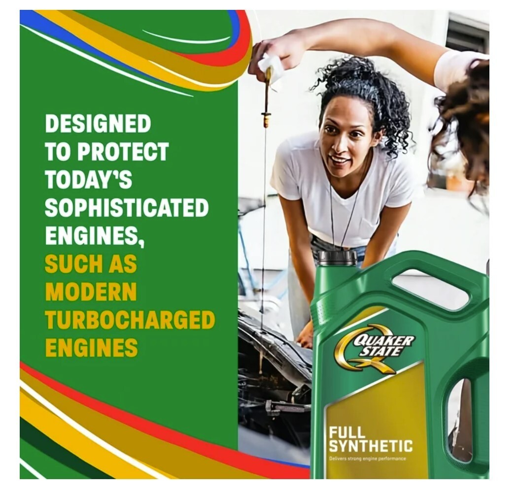 Quaker State Full Synthetic 5W-20 Motor Oil, 5-Quart