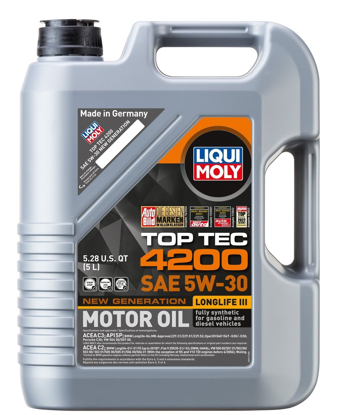SALE- LIQUI MOLY 2011 Top Tec 4200 5W-30; 5 Liter