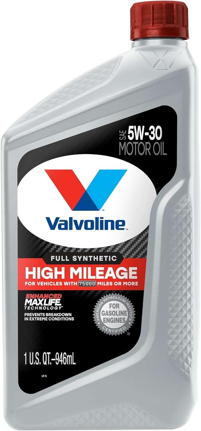 Full Synthetic 5W30 Motor Oil 1 Quart Superior Wear Protection for Older Cars