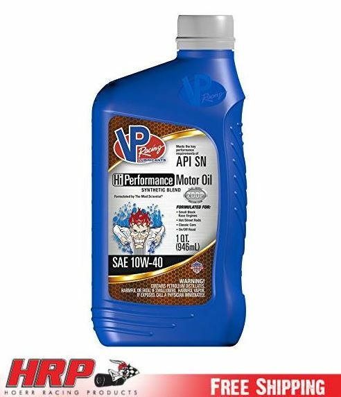 VP Racing Fuels 2965 10W40 HI-Performance Racing Oil 1 Qt