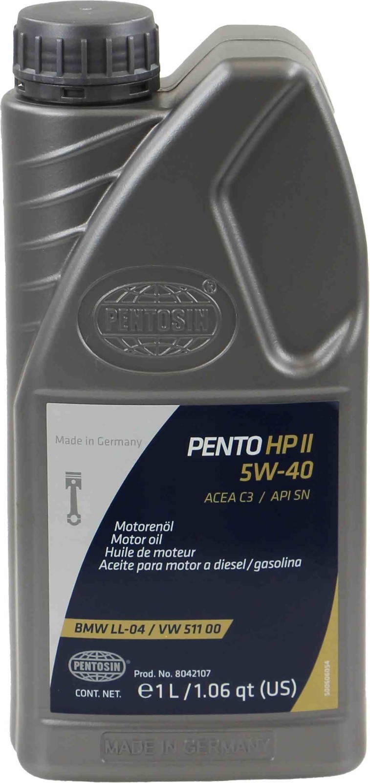 9 LITER KIT PENTO HIGH PERFORMANCE II 5w40 Engine Motor Oil For AUDI MERCEDES VW