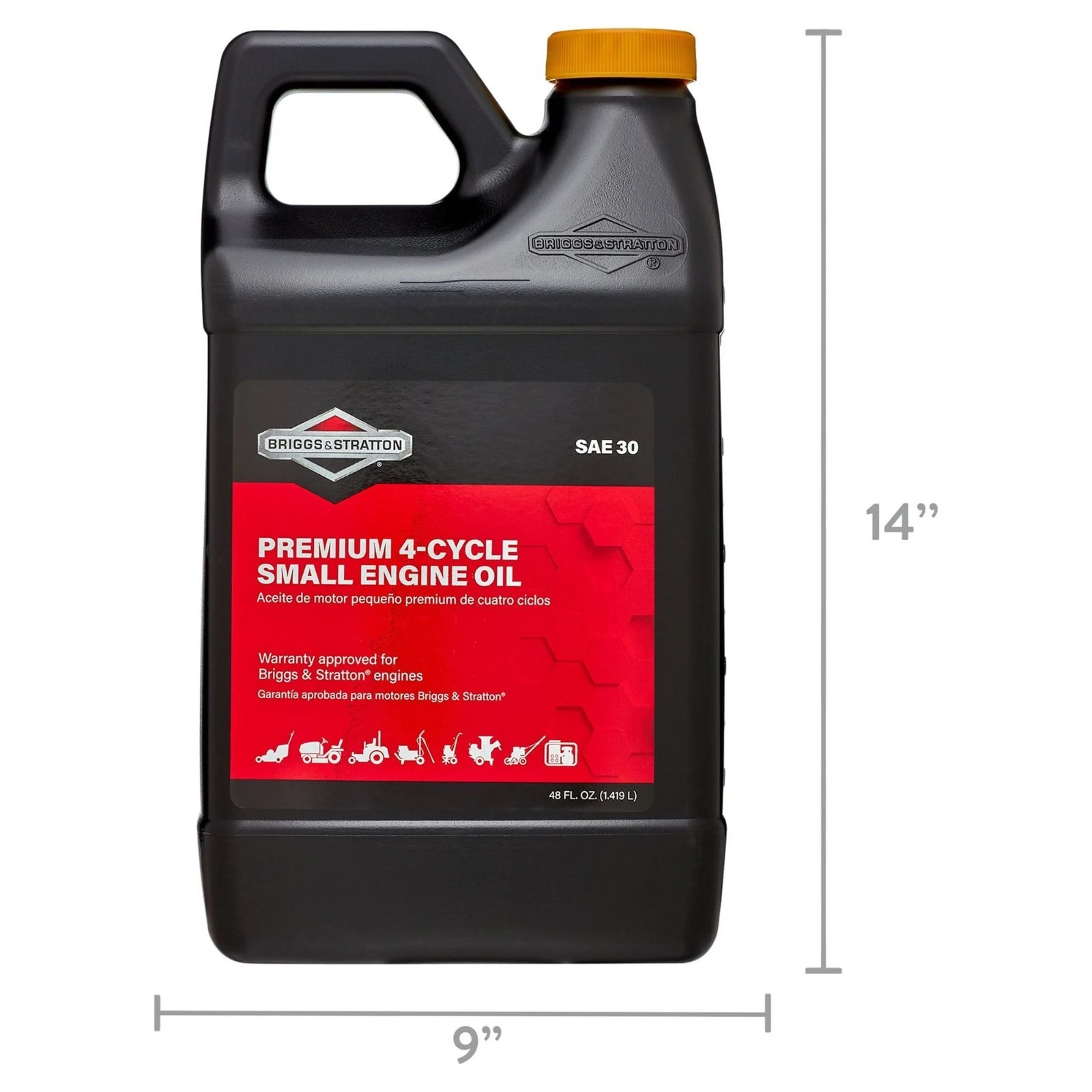 Briggs & Stratton 4-Cycle 48 oz Oil SAE-30 for Small Engines, 2 pack