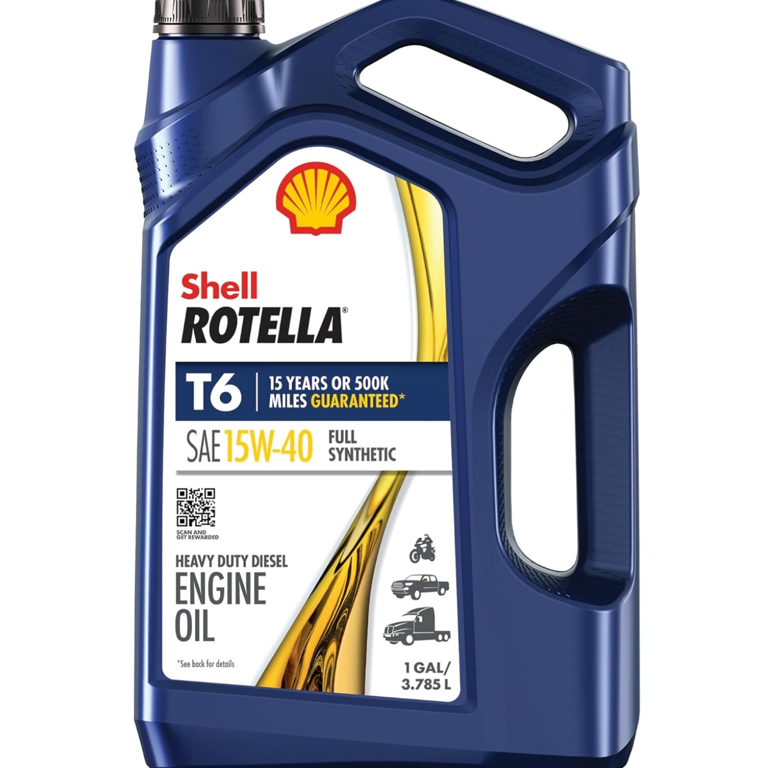 T6 Full Synthetic 15W-40 Diesel Engine Oil, 1 Gallon