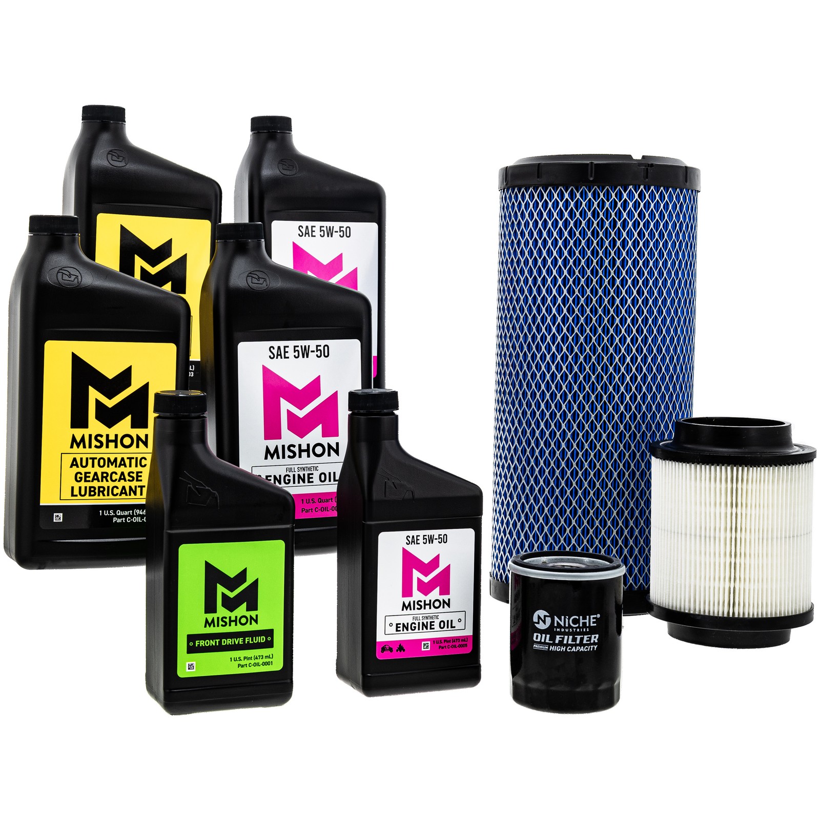 MISHON Full Service Oil Change Kit for Polaris Xpedition XP Northstar UTV 2024