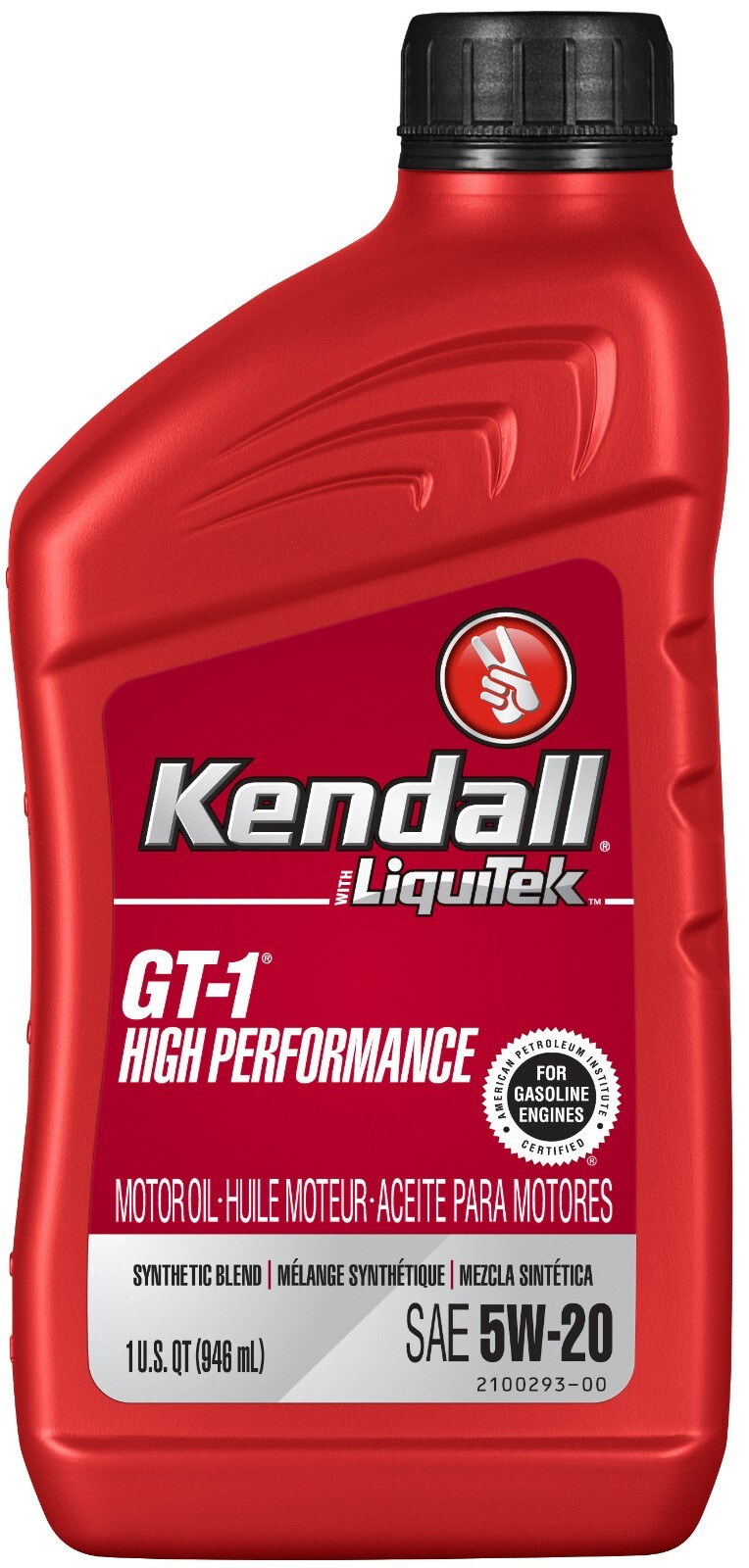Kendall LiquiTek 5W20 GT-1 Synthetic Blend Oil; Case of 12 – 1 Qt Bottles