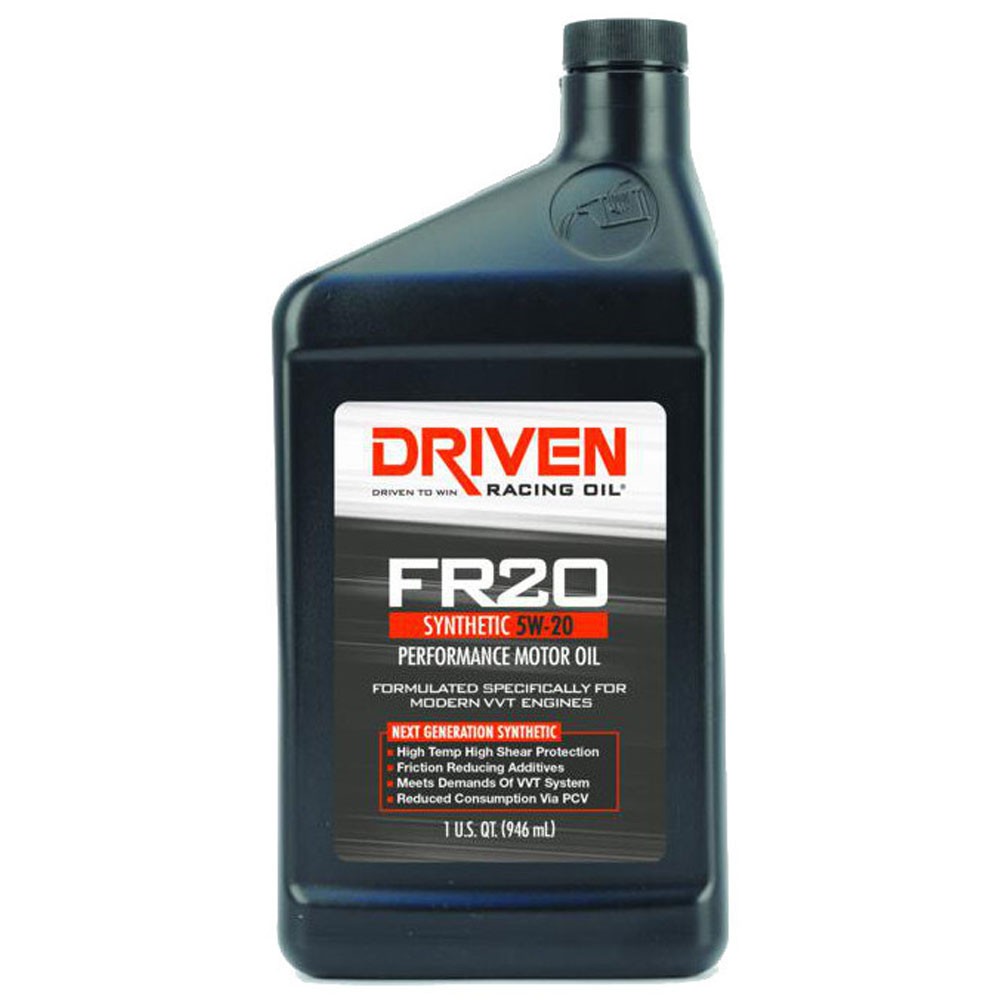Driven Racing Oil 03006, FR20 Street Performance Oil, Synthetic 5W-20, 1 Quart