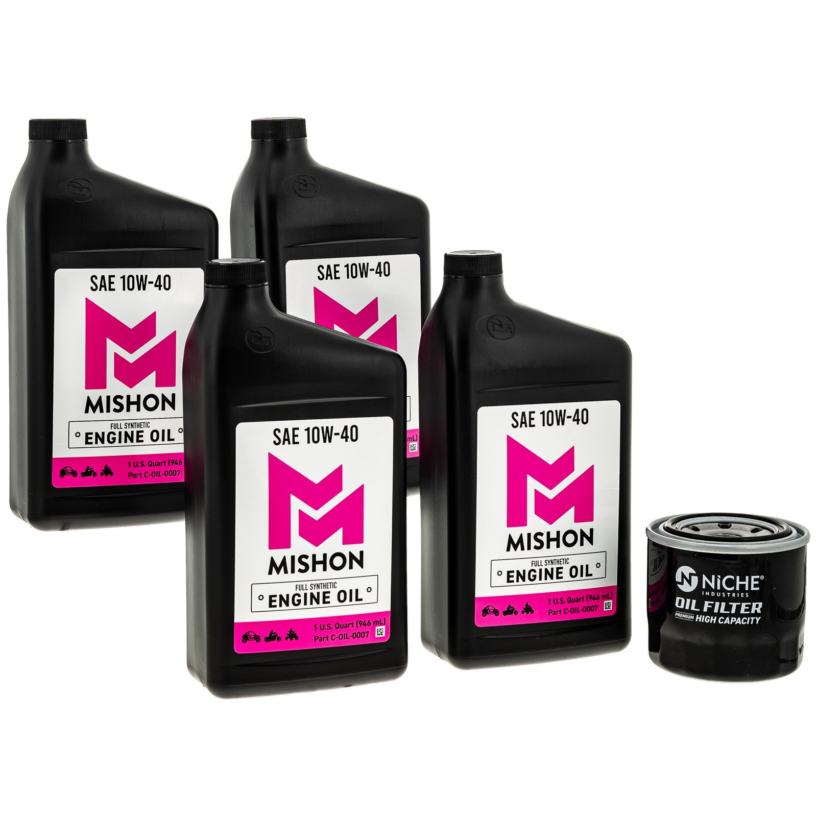 MISHON Engine Oil Change Kit for Suzuki GSXR750 Motorcycle 1986-1987