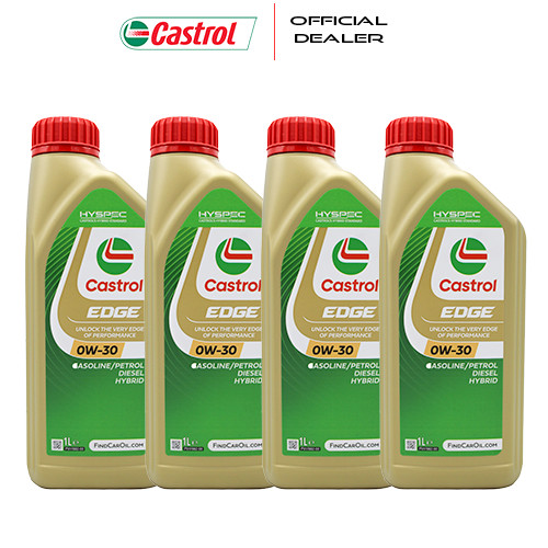 CASTROL EDGE PROFESSIONAL TITANIUM 0W30 ENGINE OIL 100% SYNTHETIC 4L LT LITERS