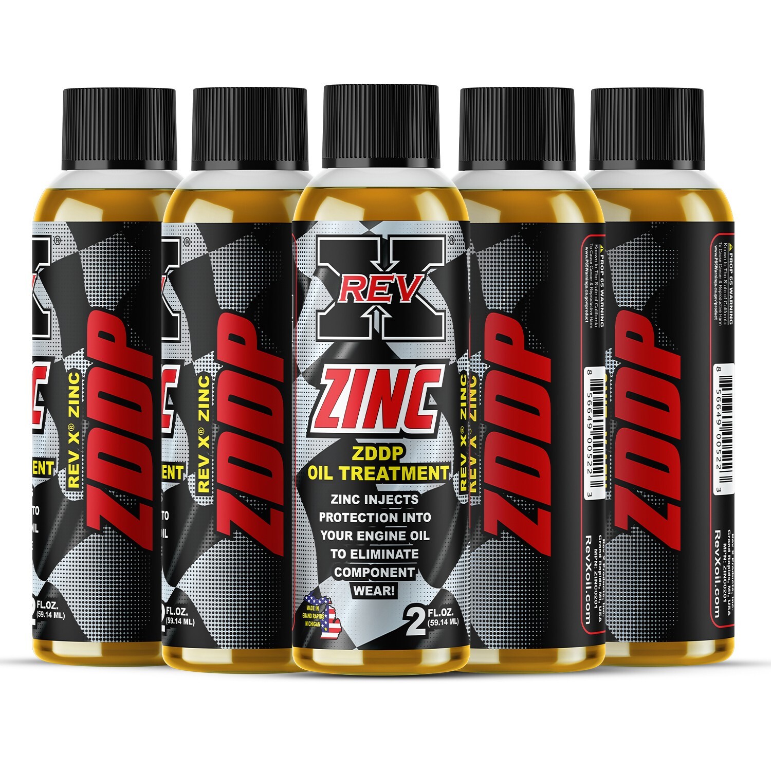 REV X Zinc ZDDP Oil Additive (5 Pack) 2 fl. oz. – Restore the Protection