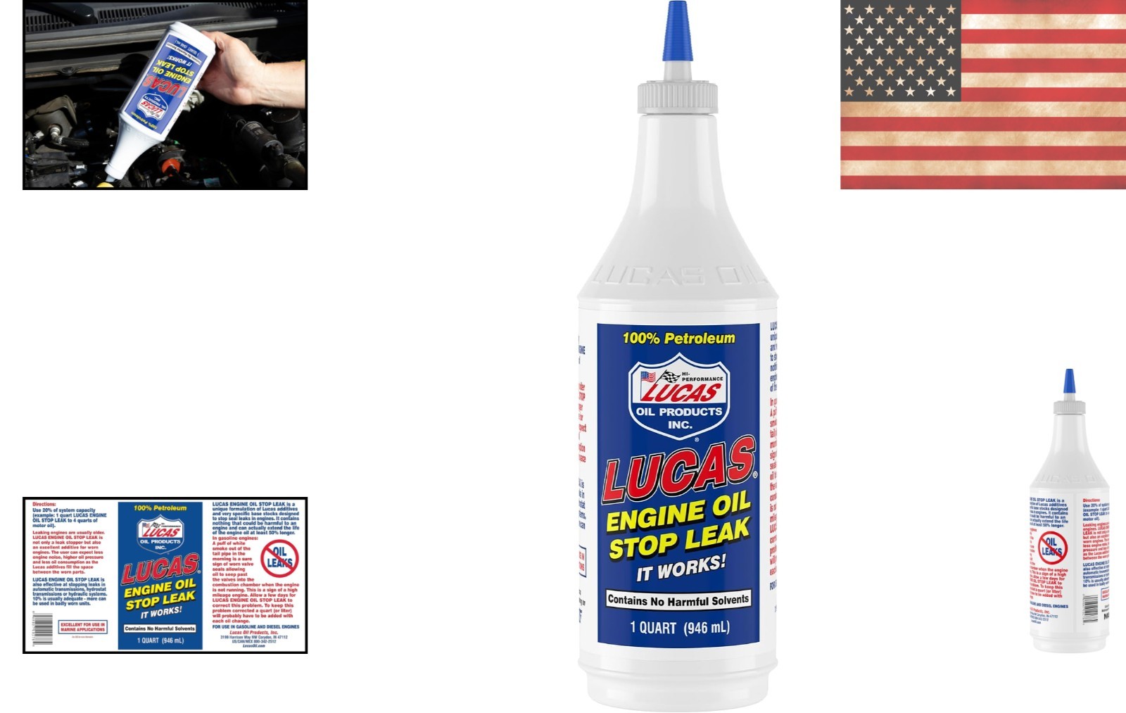 Engine Oil Stop Leak – 1 Quart, Protect Your Engine with Lucas Additives