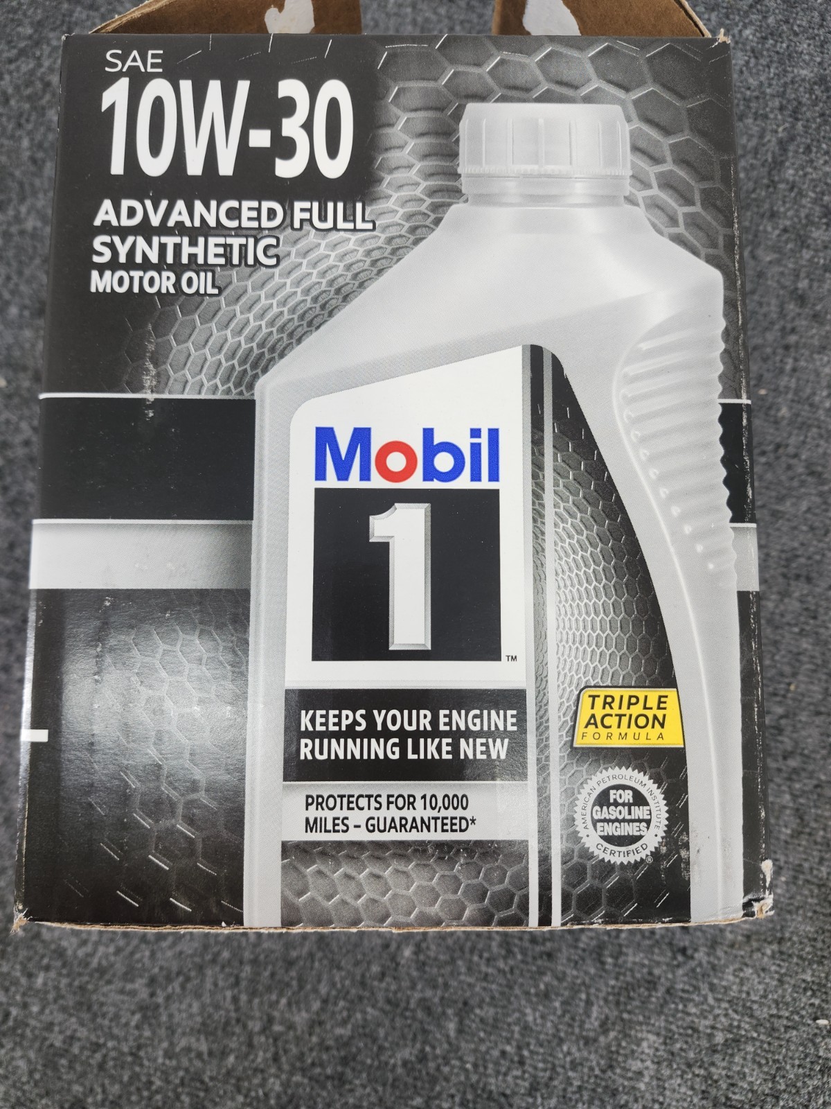 6 Pack Mobil 1 SAE 10W-30 Advanced Full Synthetic Motor Oil 1 Quart New #122319