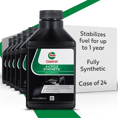 Castrol 215302 2-Cycle Full Synthetic Oil – With Fuel Stabilizer – Case of 24