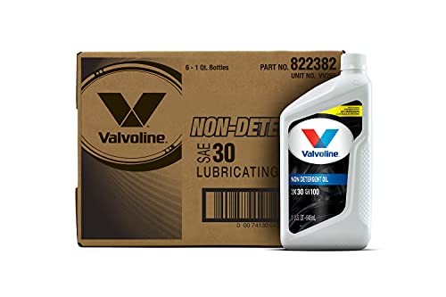 Valvoline 822382 Daily Protection Non-Detergent 30 Oil 1 QT, Case of 6