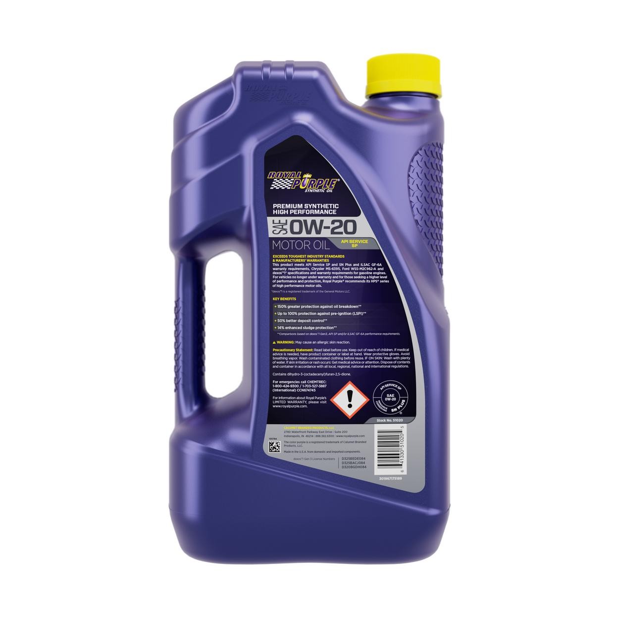 Royal Purple Engine Oil Royal Purple SAE 0W-20 High Performance Synthetic Motor