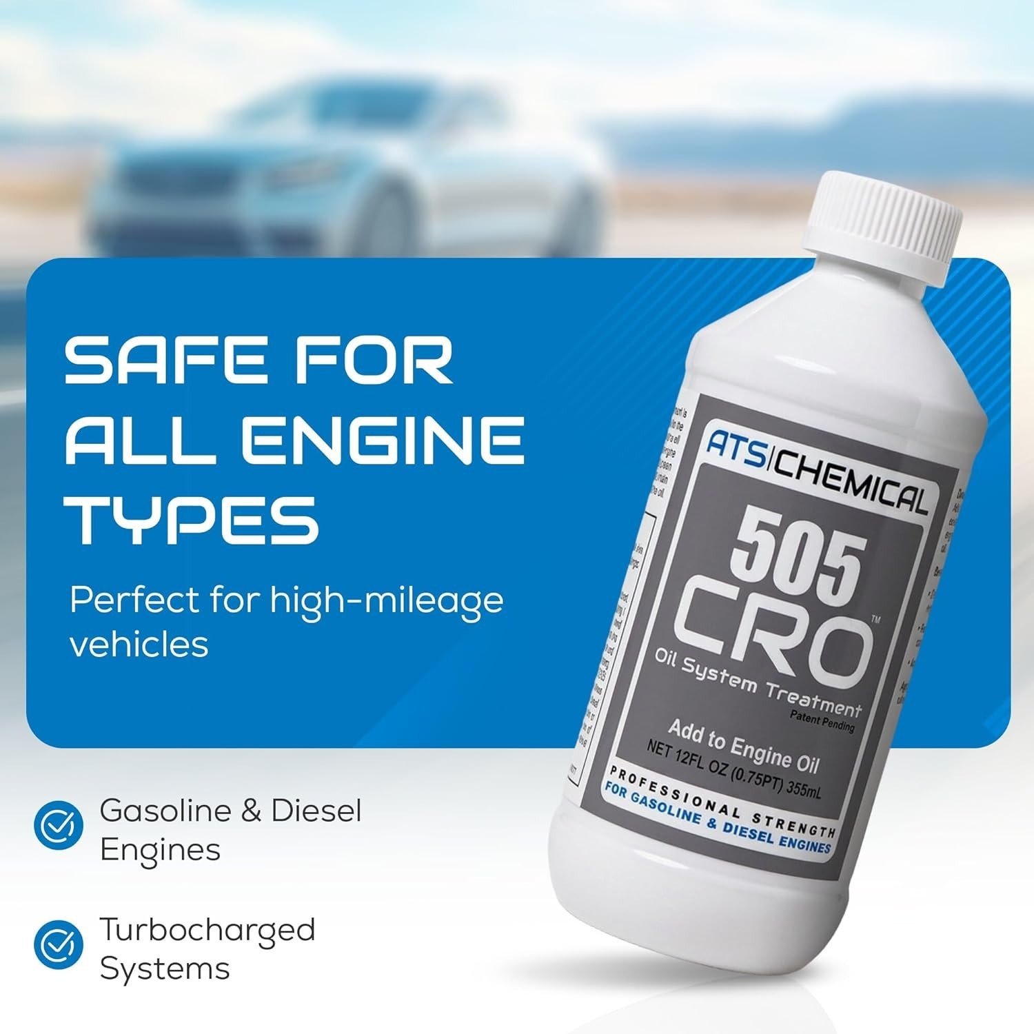 12 oz 505 CRO Oil Additive – Cleans Sludge, Restores Smooth Idle & Performance
