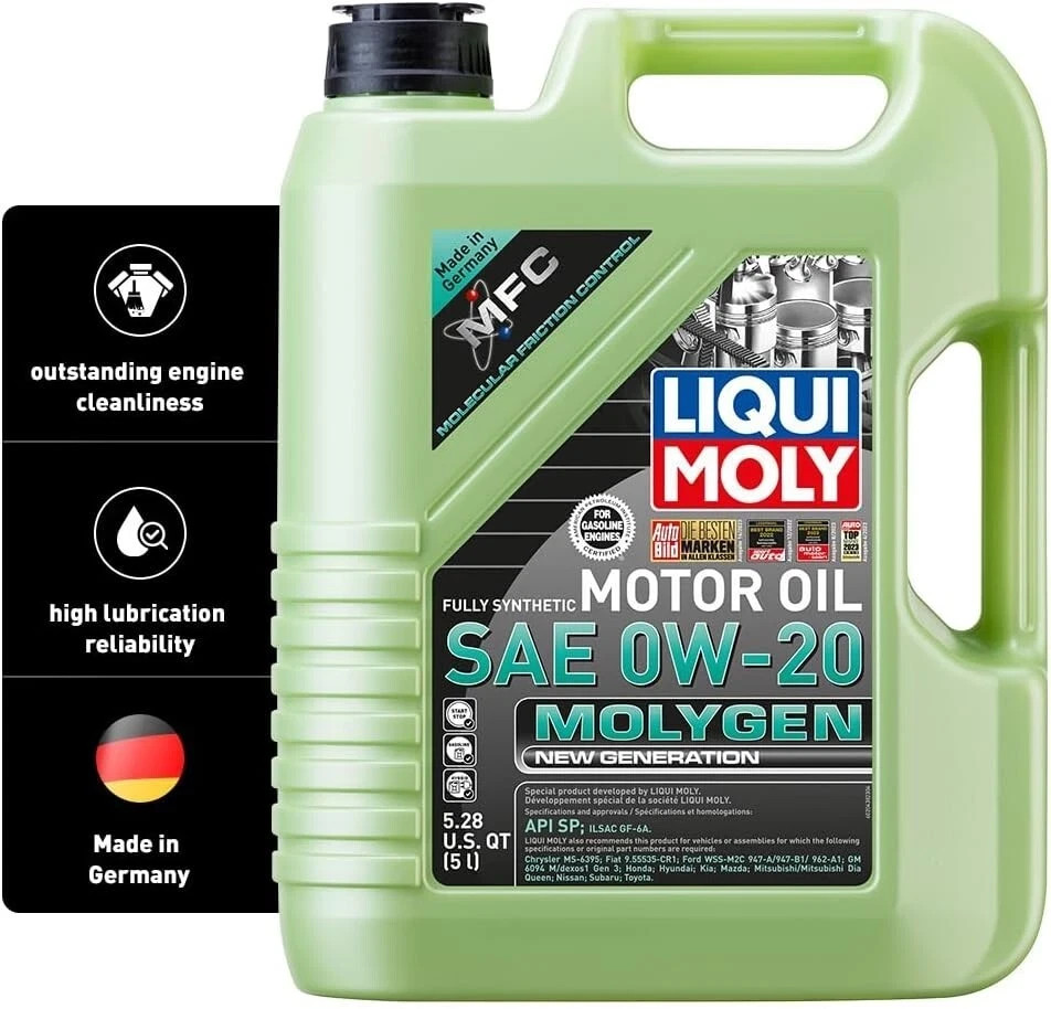 ★ 5L Liqui Moly 0W-20 Molygen New Generation MFC Synthetic Engine Oil LM20438 ★